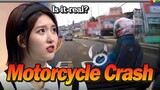 IVE GAEUL's Dashcam Reaction : Motorcycle Accidents Without Helmets😱 PLEASE Wearing a Helmet🤬