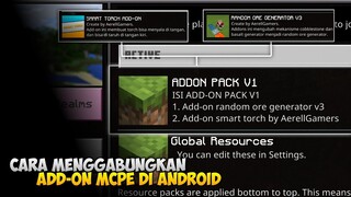 CARA MENGGABUNGKAN ADD-ON MCPE DI ANDROID