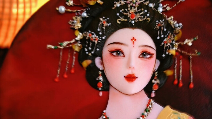 #手绘蛋糕#盛世大唐#奶油霜浮雕手绘蛋糕#东方美学