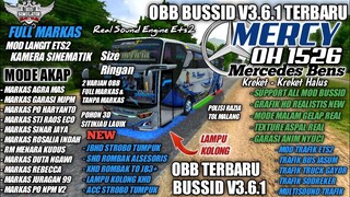 OBB BUSSID V3.6.1 SOUND MERCY 1526 TERBARU | GRAFIK HD FULL MARKAS | BUS SIMULATOR INDONESIA