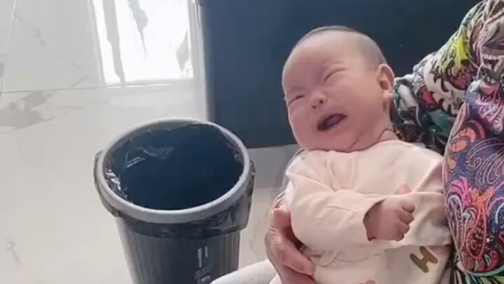 Every time before nursing, she lets out a loud wail—no tears at all. As soon as the milk touches her
