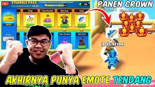 BORONG STUMBLE PASS LEVEL 30 MAX! AKHIRNYA PUNYA EMOTE KICK FIX AUTO WIN - Stumble Guys