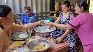 Bà Cháu Cùng Gói Bánh Chuẩn Bị GIỗ Ngoại và Dùng Bún Nước Lèo Đặc Sản Trà Vinh|ATML &Family T102