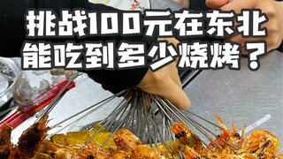 Thử thách 100 tệ ăn được bao nhiêu đồ nướng ở Đông Bắc? 100 tệ? 100 xiên?