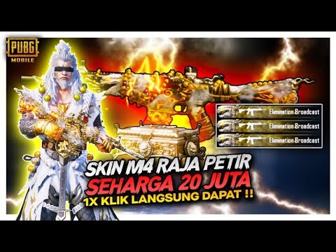 TENCENT BERCANDA !! GACHA SKIN M4 20 JUTA 1X KLIK LANGSUNG DAPAT HOKI SEPANJANG SEJARAH -PUBG MOBILE