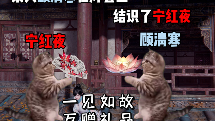 The story of Ning Hongye and Gu Qinghan, but as cat memes