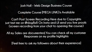 Josh Hall Web Design Business Course download