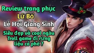 Review skin noel của Lữ Bố Lễ Hội Giáng Sinh cực ngầu - Troll game cùng Lữ Bố đi rừng liệu có yếu ?