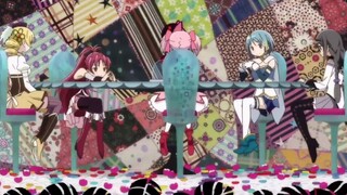 [อนิเมะ]【เสียงอังกฤษซับจีน】"Madoka Magica" ฉากเพลงขนมเค้ก