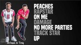 Ar'mon & Trey - Peaches | Rapstar | On Me | Damage | No More Parties | Track Star | Up (Lyrics)