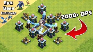 Execution Base Challenge | Every Troop VS 2000+ DPS Defense Formation | Clash of Clans