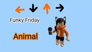 Playing Animal Funky Friday but i changed arrow colors