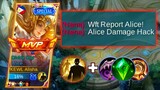 GOD MODE ALICE IN SOLO RANKED GAME! 1V5│TOTALLY DESTROYED ENEMIES-MLBB