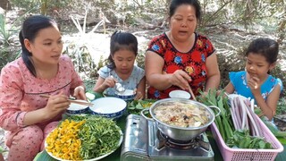 Bông Điên Điển Đầu Mùa Chấm Mắm Kho Ăn Lấy No| TKQ & Family T593