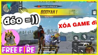 (Free Fire GNN) Giả Bot gặp phải bé lớp 7 "bắt xóa game" vì... 😂| StarBoyVN