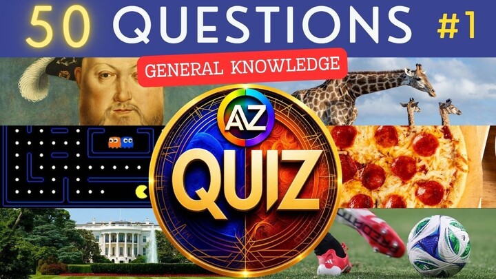 Can You Pass This General Knowledge Quiz? #1 ¦ 50 Trivia Questions - Pub Quiz