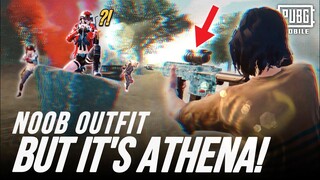 SQUAD MASSACRE with NOOB OUTFIT😂 - PUBG MOBILE | SOLO vs SQUADS