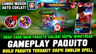 UBAH CARA MAIN PAQUITO KALIAN❗COMBO PAQUITO + BUILD PAQUITO TERSAKIT 2024❗ GAMEPLAY PAQUITO EXP LANE