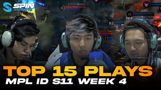 TOP 15 MPL ID S11 WEEK 4 - BRANZ COSPLAY SKYLAR?! GEEK SLATE SUPER TEAMPLAY! SAVAGE PERTAMA CUY!