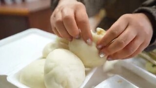 đi ăn bánh bao đậu đỏ và xíu mại #food