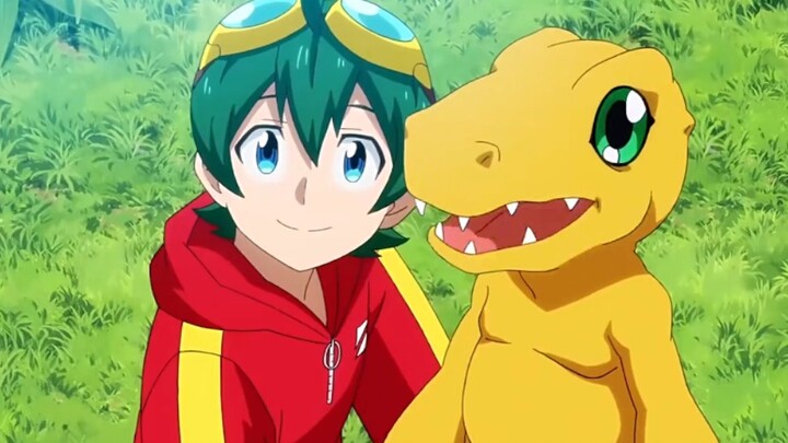 The recognition of the classic childhood anime Digimon Agumon