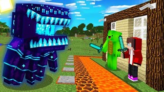 COSMIC MONSTER vs JJ's Security House Battle in Minecraft - gameplay by Mikey and JJ (Maizen Parody)