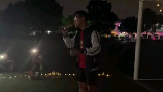 在学校操场社死，唱破音《Take me higher》带所有人变成光！！！