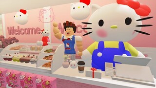 Horangi Buka Kedai Hello Kitty!!! [My Hello Kitty Cafe] (Roblox Malaysia)