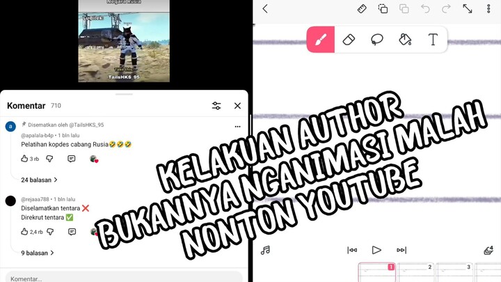 KELAKUAN AUTHOR GABUT NONTON SAMBIL NGANIMASI MALAH GAK JADI ANIMASI KOCAK