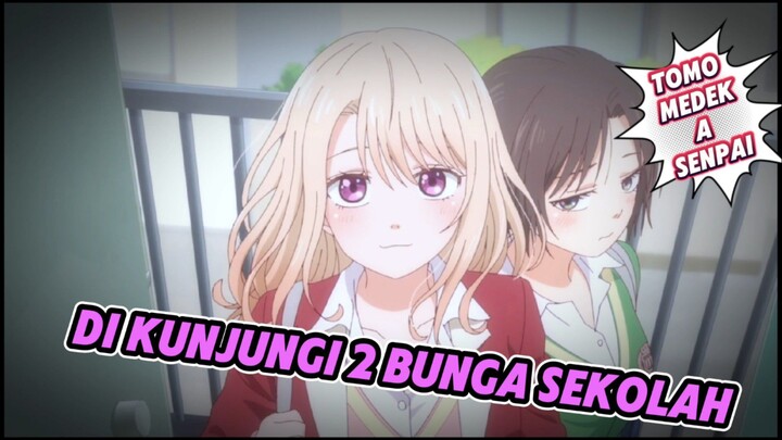 di kunjungi bunga sekolah🥰🥰