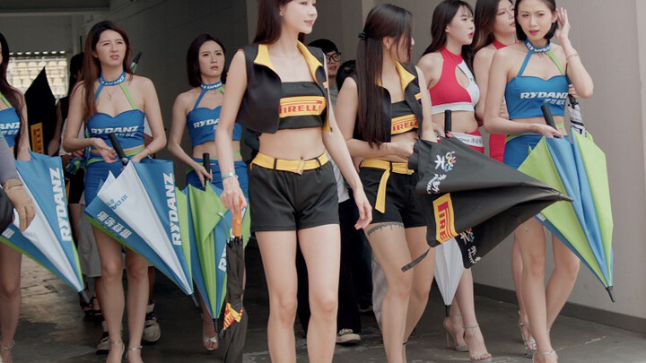 Fotografer di Sirkuit Zhuhai bahkan lebih seksi daripada model mobil