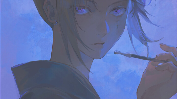 【عملية الرسم】 الجميلة تحت ضوء القمر