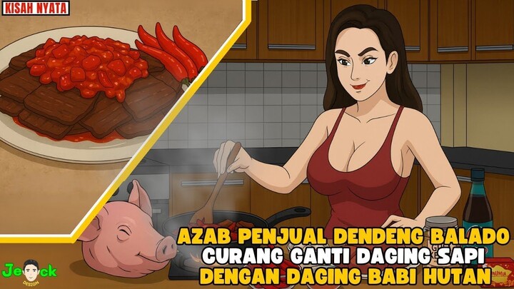 AZAB PENJUAL DENDENG BALADO CURANG GANTI DAGING SAPI  DENGAN DAGING BABI HUTAN