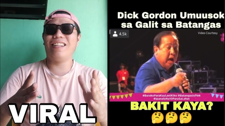 VIRAL GALIT NA GALIT SI DICK GORDON SA GRAND RALLY SA BATANGAS