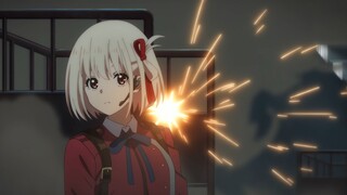 [Lycoris Recoil /4K] Episode 2 Highlights (AI Super Resolution)