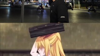 Cinta adalah payung yang miring