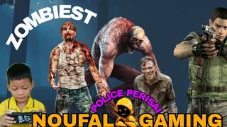 main game zombiest, zombie police dengan perisai