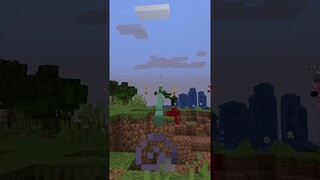 ATUN MENGGUNAKAN PANAH LEVEL MAX UNTUK MENGHADAPI MONSTER DIMINECRAFT !! #shorts #short