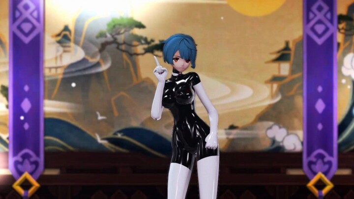 Genshin Impact Latex Xingqiu LILAC MMD