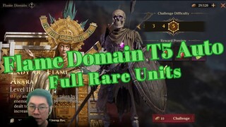 🔥Flame Domain T5 Full Auto🔥 All Rare Units‼️ [Dragonheir: Silent Gods]