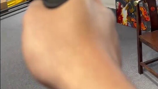 New laser backflush physical feedback bouncing target effect test