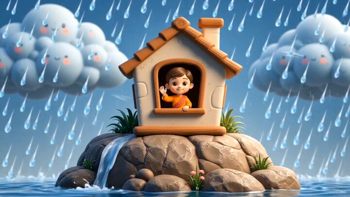 Rumah di Atas Batu atau Pasir? 🏠 (Dua Macam Dasar) - Animasi Anak
