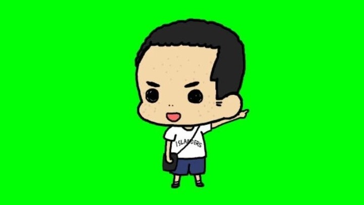 Cartoon little senior