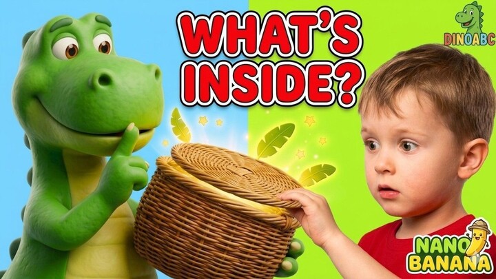 1 HOUR Jungle Animal Stories & ABC Songs 🦖 What's in Dino's Basket?