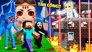 TÔ GÀ THỬ THÁCH 24H XÂY THÁP AN TOÀN CHỐNG QUÁI VẬT KINH DỊ TRONG MINECRAFT*TÔ GÀ XÂY THÁP AN TOÀN