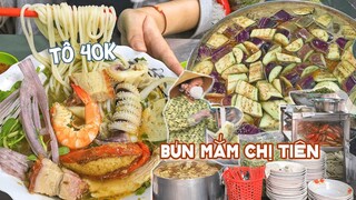 Bất ngờ TÔ BÚN MẮM 6 loại topping thơm lừng của cô Tiên bán 6 ngày 6 món | Địa điểm ăn uống