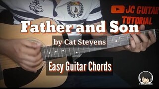 Father And Son - Cat Stevens Guitar Chords  (Easy Guitar Chords)