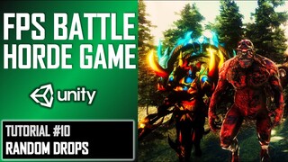 HOW TO MAKE FPS BATTLE HORDE GAME IN UNITY - TUTORIAL #10 - RANDOM AMMO DROPS