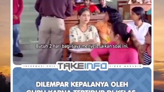 jika pintar mah semua bisa dilakuin - kenak tepok guru sekali