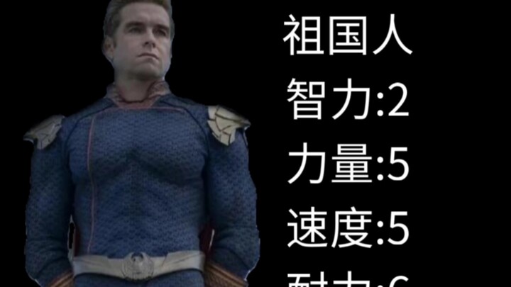 用漫威的数值设定打开黑袍纠察队